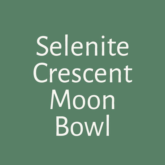 Selenite Crescent Moon Bowl