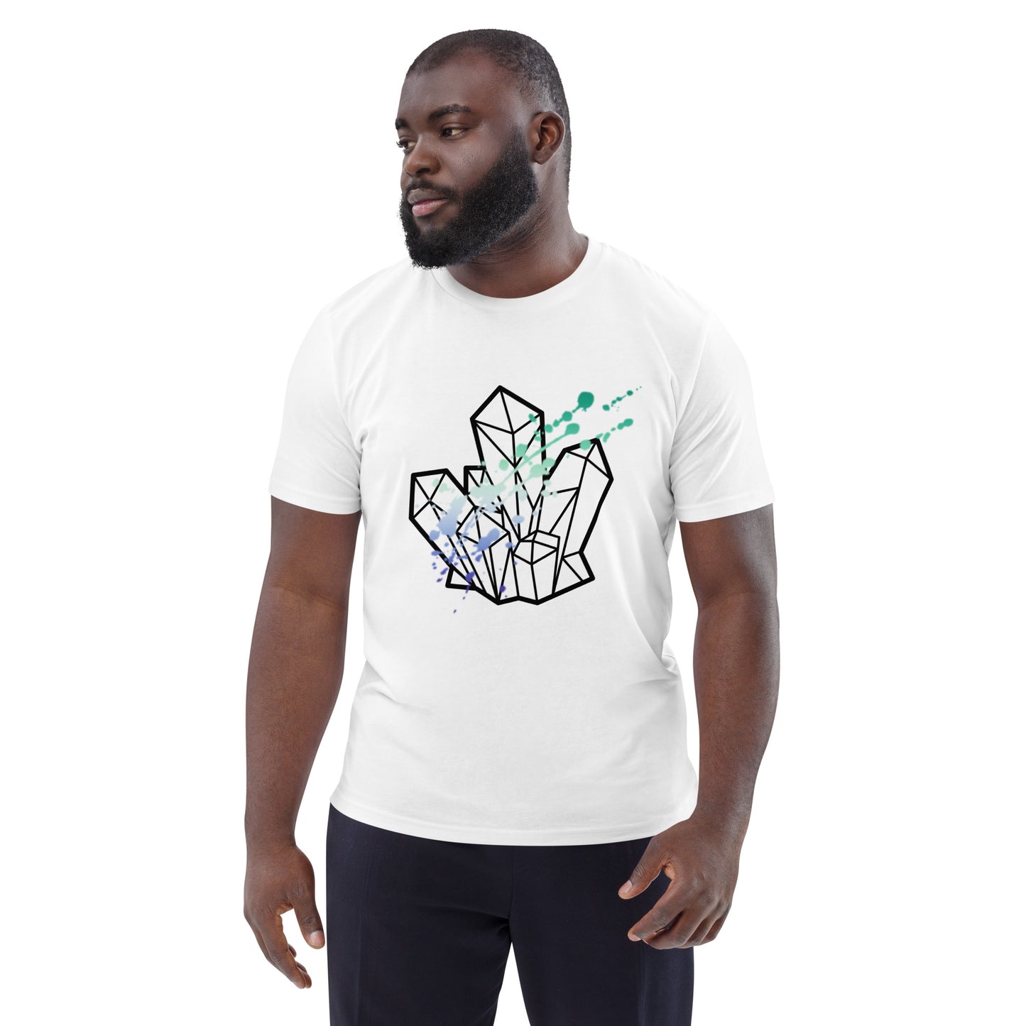 Gay Pride Splatter Unisex Organic Cotton T-Shirt
